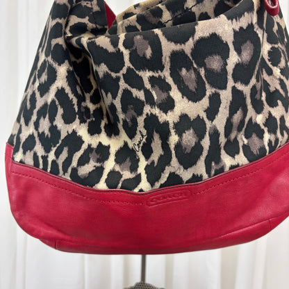 Coach Parker Ocelot Tote with Crossbody Strap