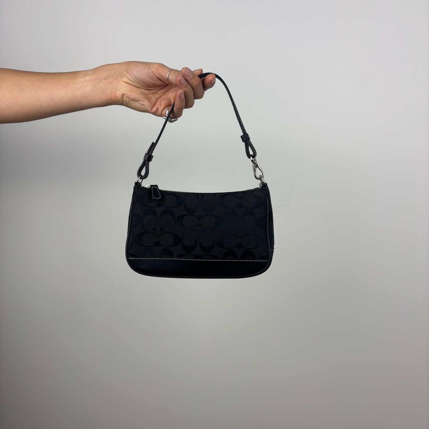 Coach Signature Black Demi Bag