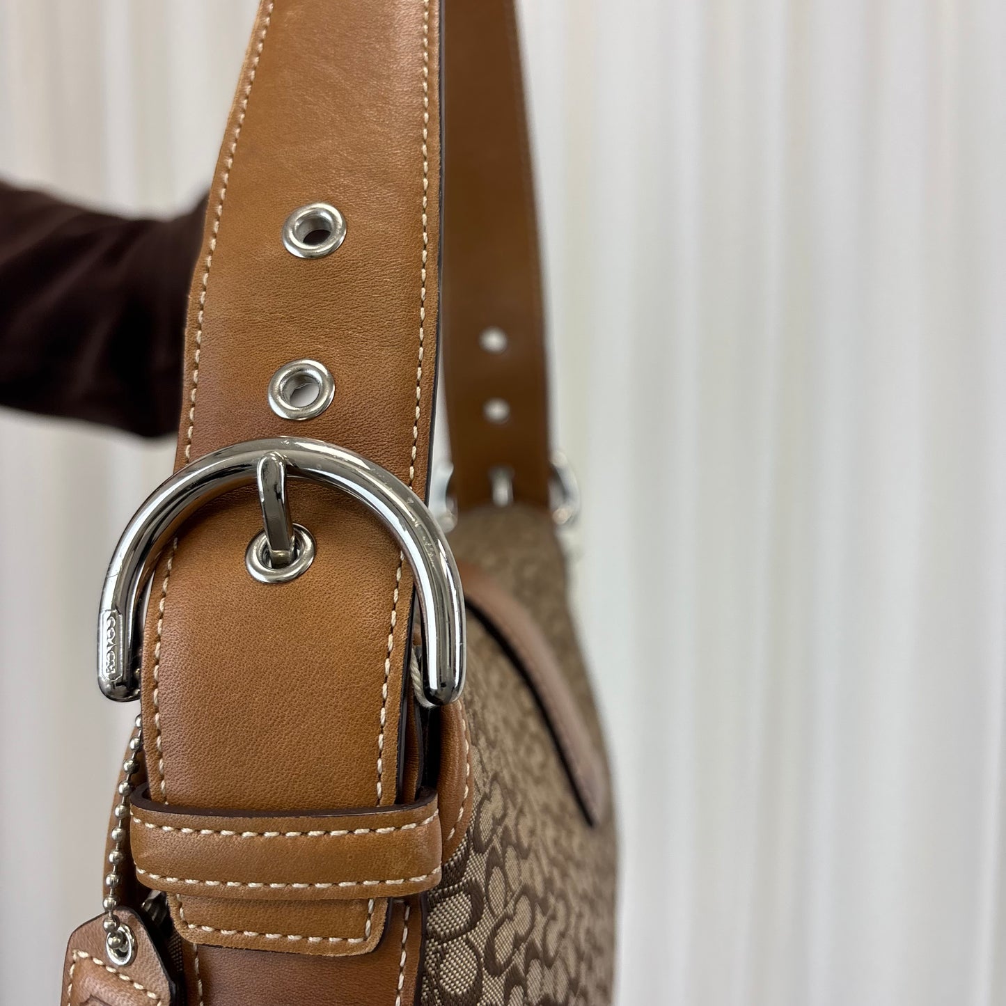 Coach Signature Mini Soho Tan Bag