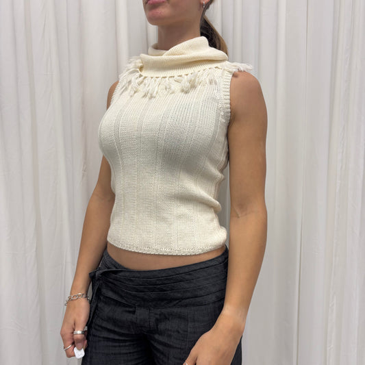 Fringe Knit Vest