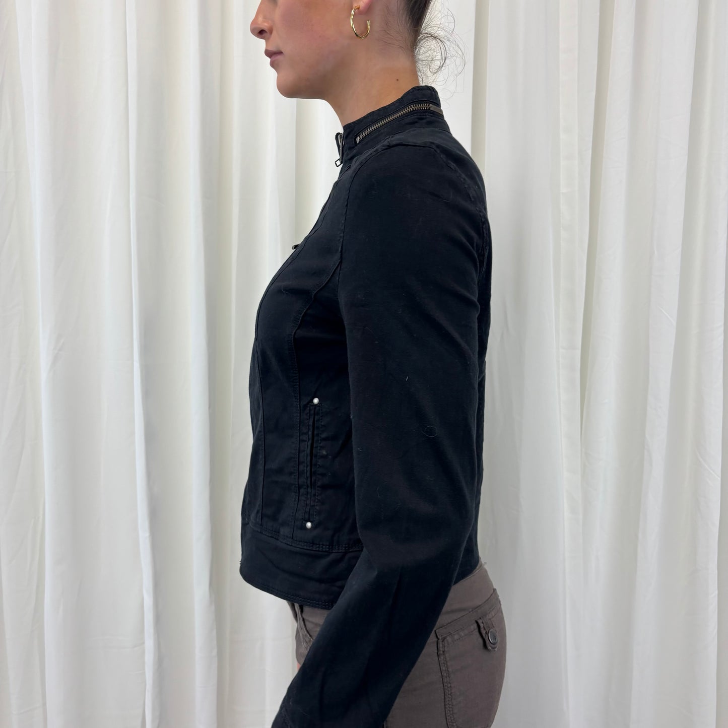 Express Black Biker Jacket