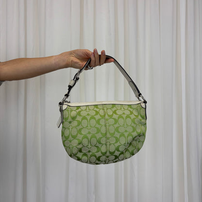 Coach Signature Green Hobo Bag *RARE*