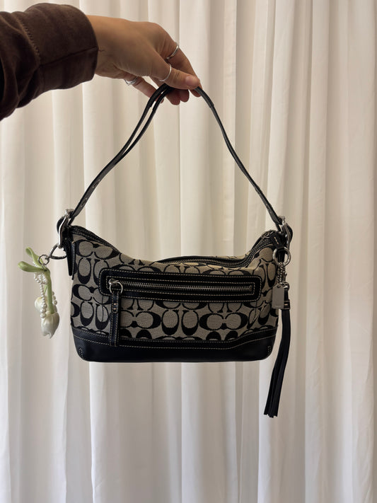 Coach Signature East West Shoulder Bag Grey
