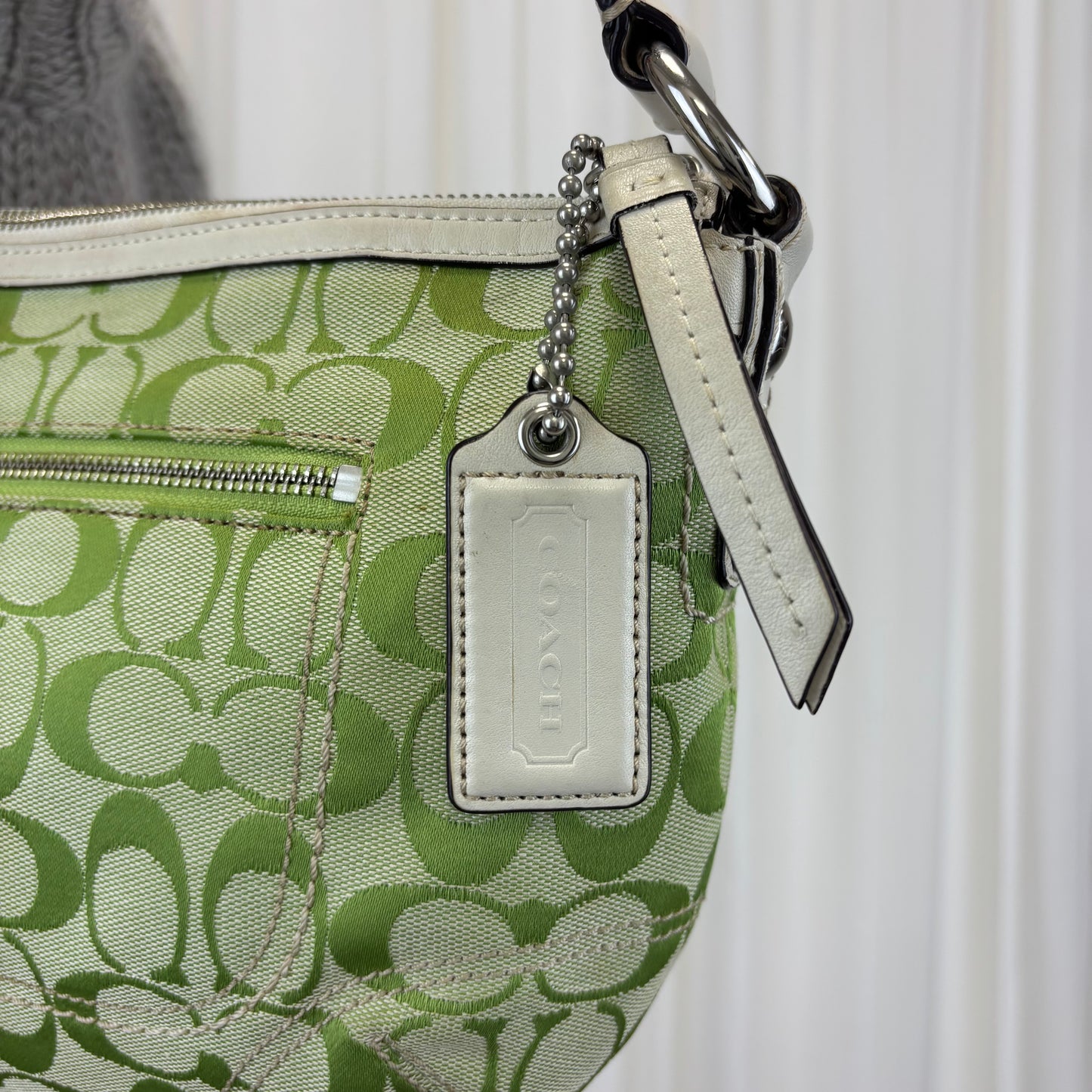 Coach Signature Green Hobo Bag *RARE*