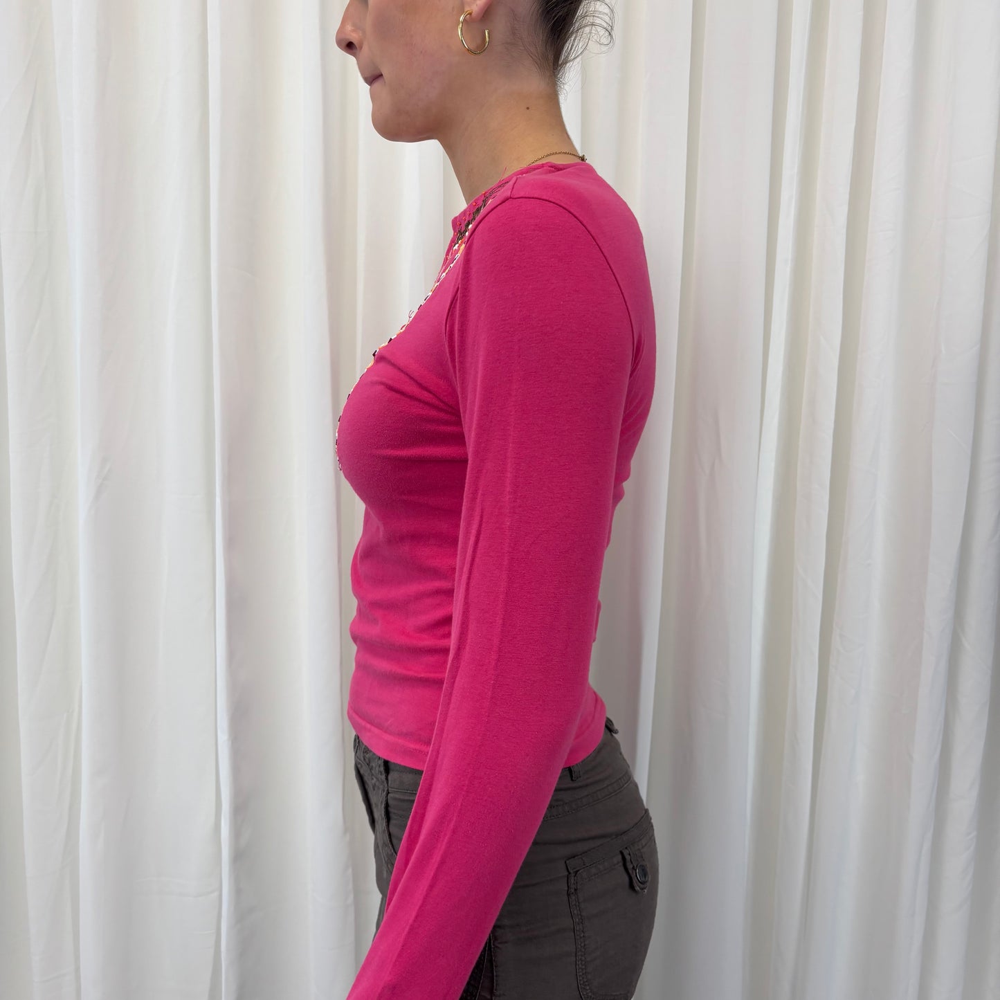 Pink Boho Long Sleeve