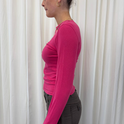 Pink Boho Long Sleeve