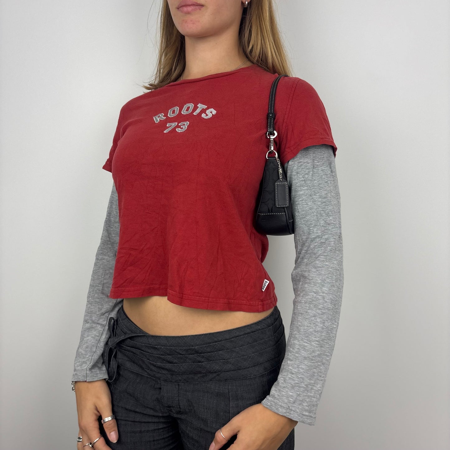 Roots Spell-out Baby Tee