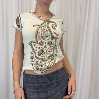 Sequin Fairy Baby Tee | Size L