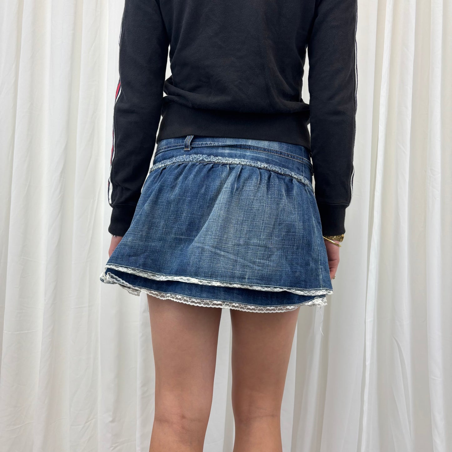 Y2K Rosette Mini Skirt