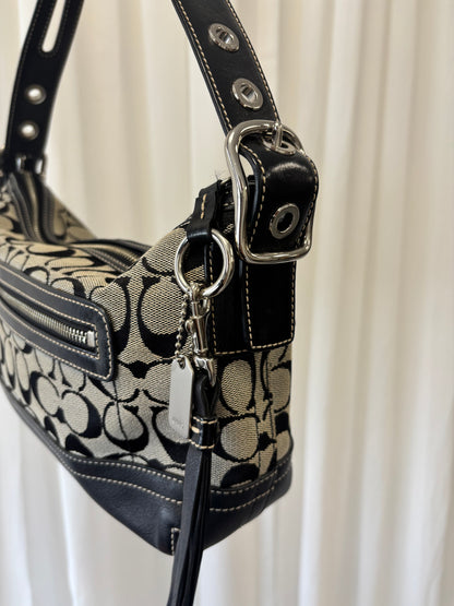 Coach Signature East West Shoulder Bag Grey