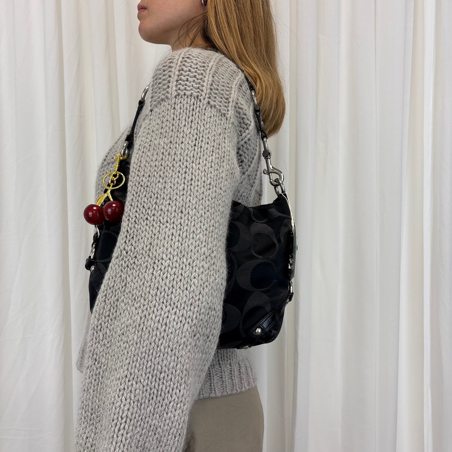 Coach Signature Carly Bag with Chain