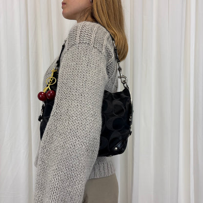 Coach Signature Carly Bag with Chain