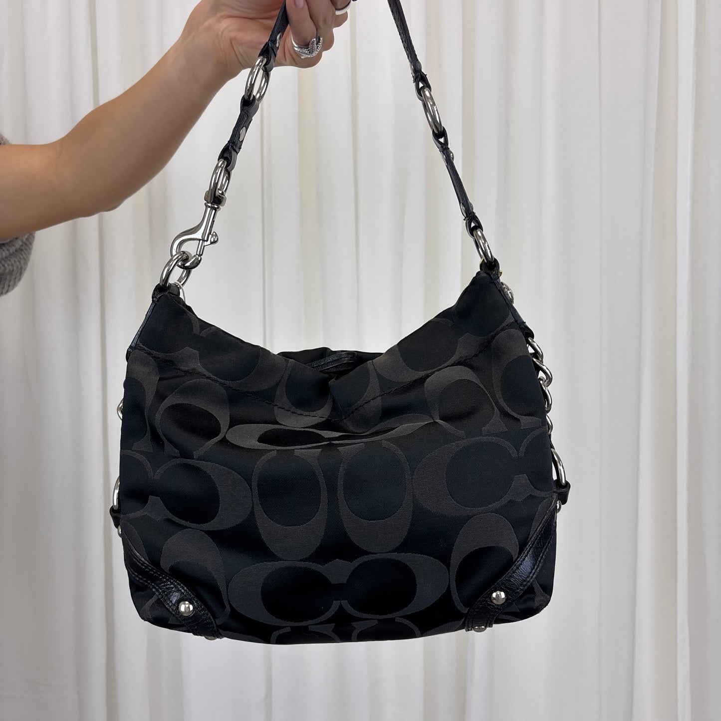 Coach Signature Carly Bag with Chain