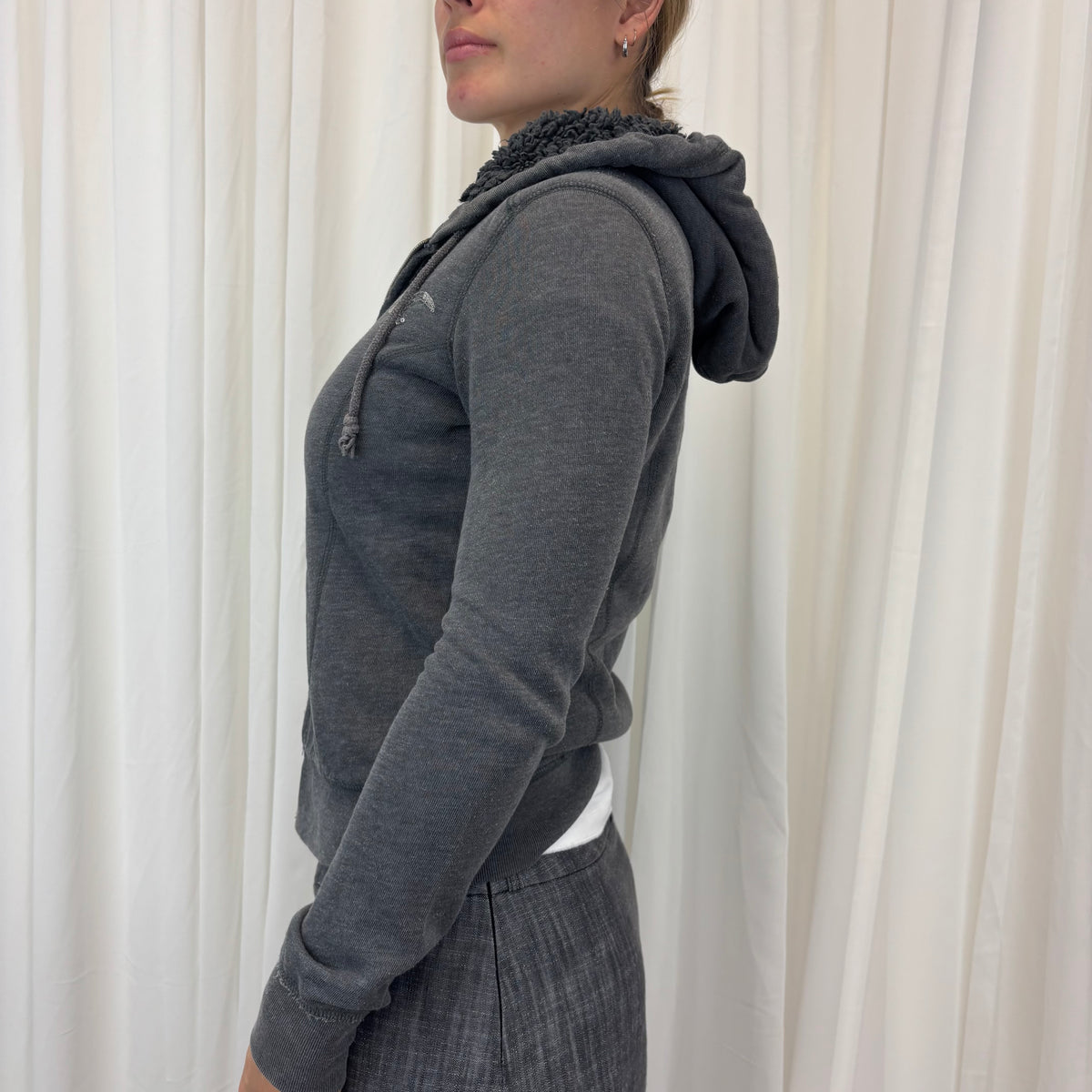 Hollister Fluffy Hood Zipup | Size S