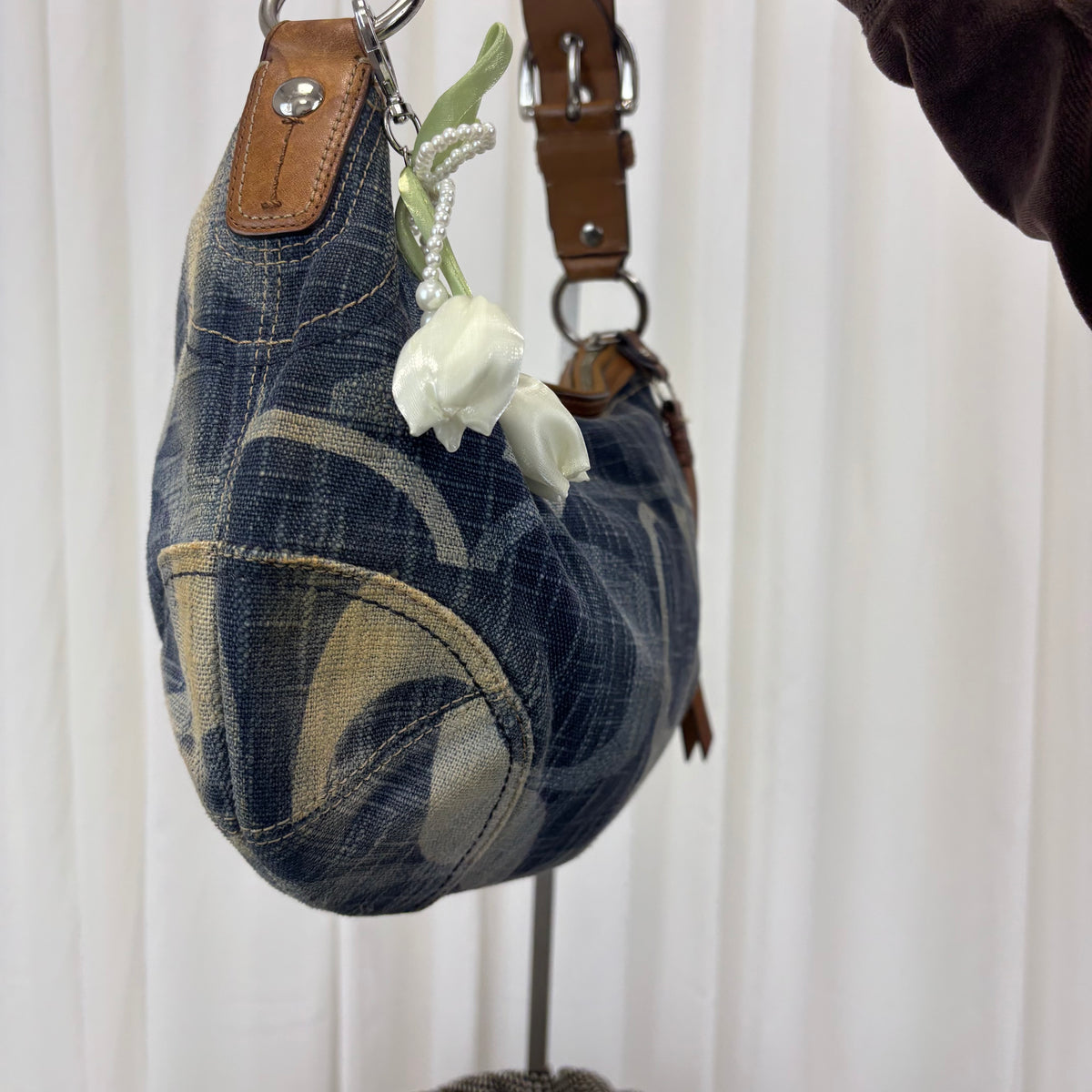 Coach Denim Braided Hobo Bag