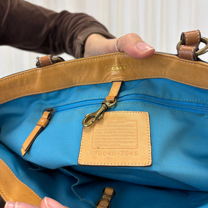 Coach Signature Denim Tote Bag
