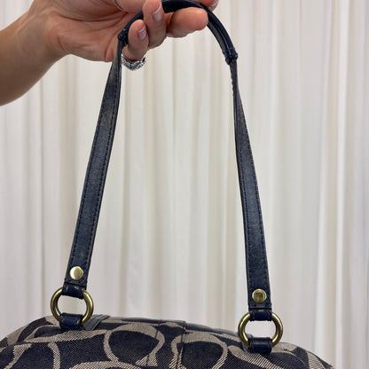 Coach Signature Denim Boston Bag