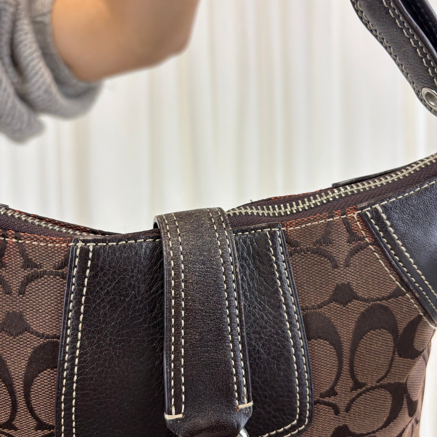 Coach Signature Hamptons Shoulder/Crossbody Bag