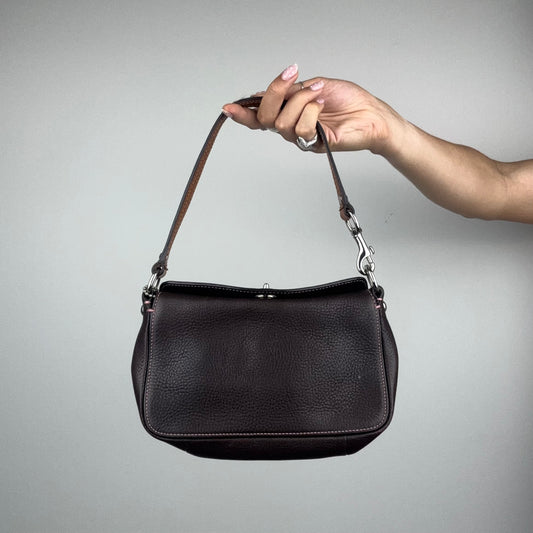 Coach Chelsea Turnlock Brown Mini