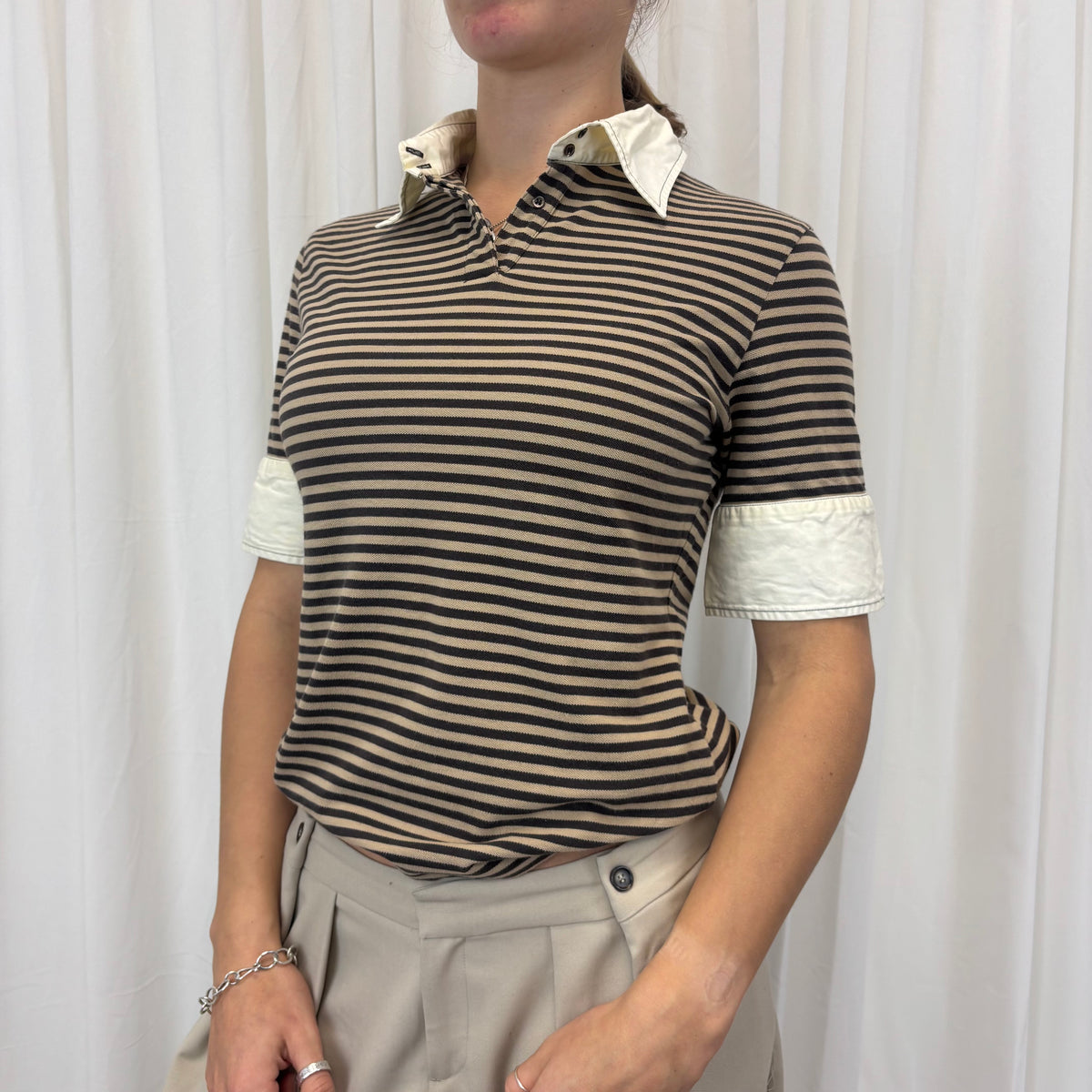 Striped Euro Polo