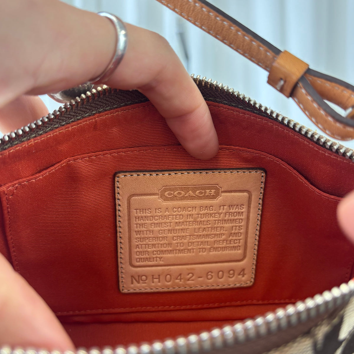 Coach Signature Demi in Tan