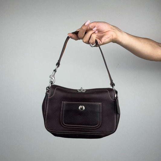 Coach Chelsea Turnlock Brown Mini