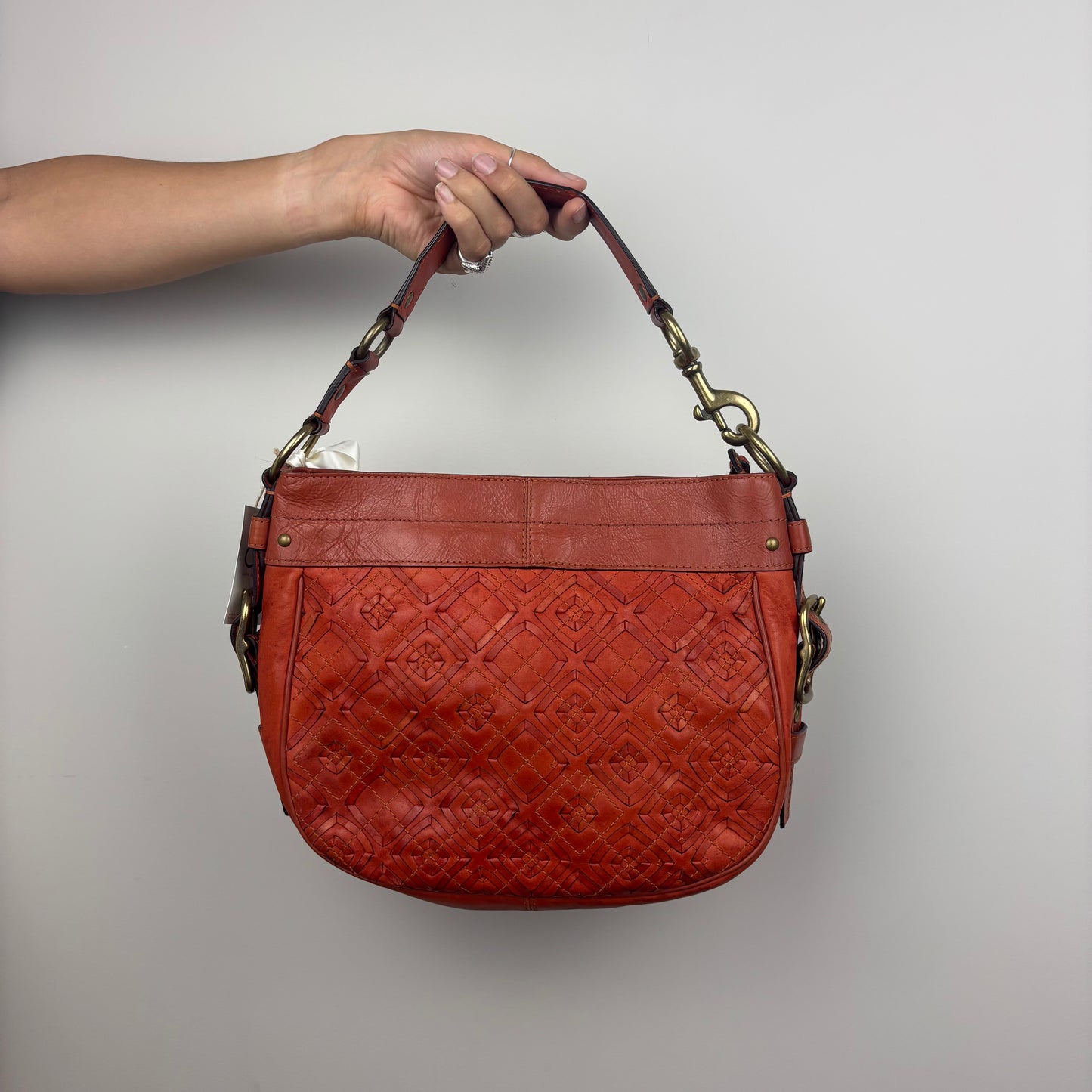 Coach Woven Zoe Tote Bag