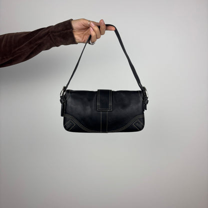 Coach Baguette Soho Bag in Black Leather