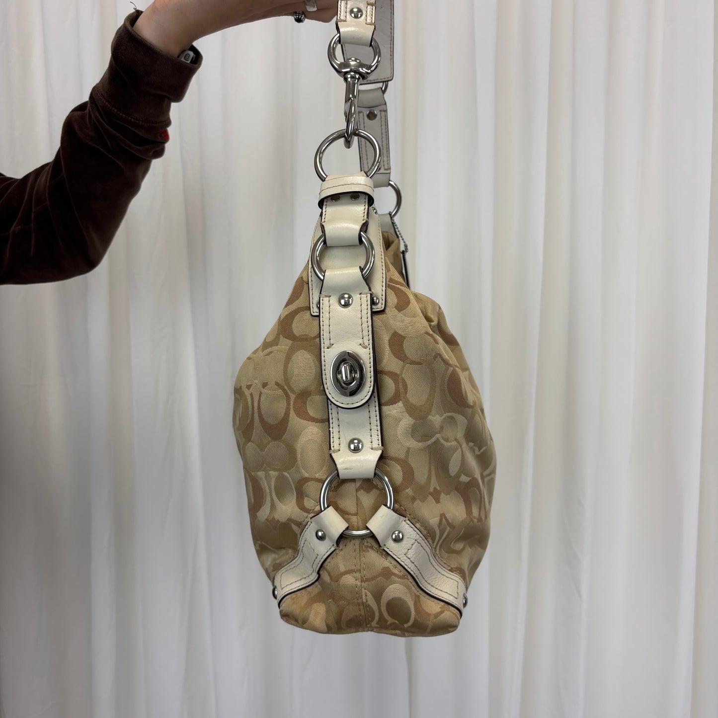 Coach Op Art Large Carly Bag