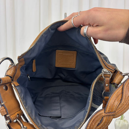 Coach Denim Braided Hobo Bag