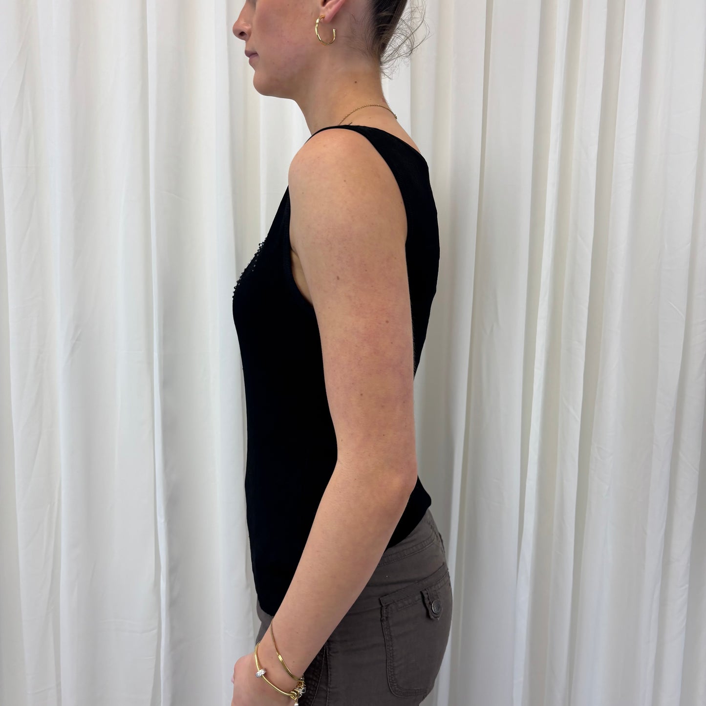 Beaded Italian Tank Top