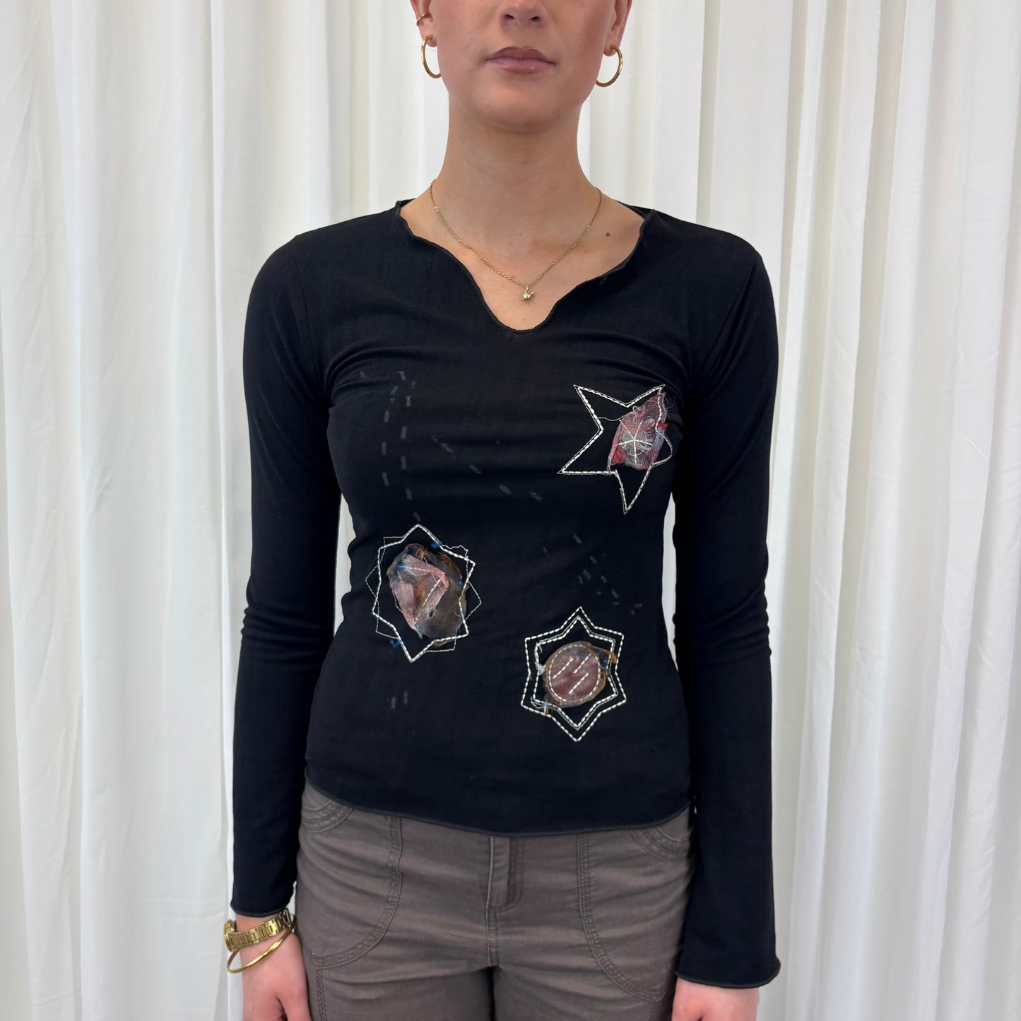 Italian Y2K Star Top