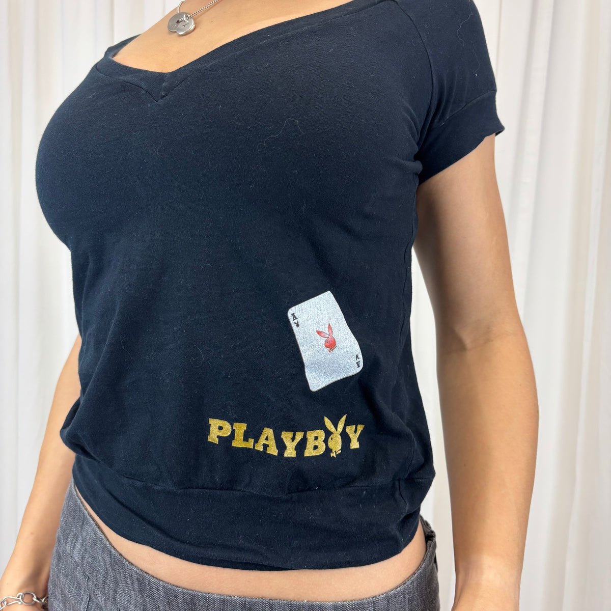 Playboy Ace Baby Tee | Size M