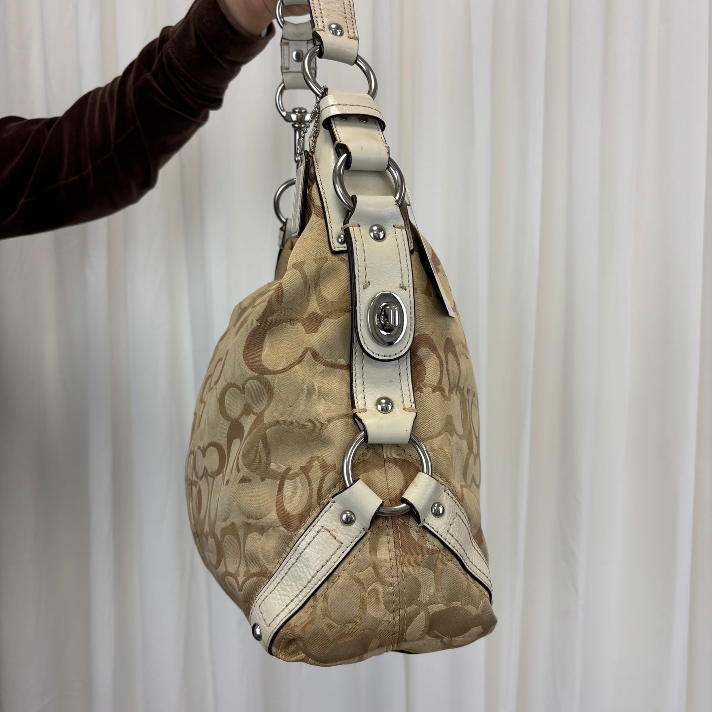 Coach Op Art Large Carly Bag