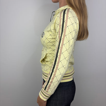 Yellow Y2K Adidas Hoodie