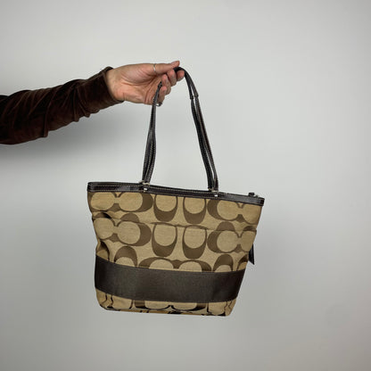 Coach Signature Stripe Tote Bag