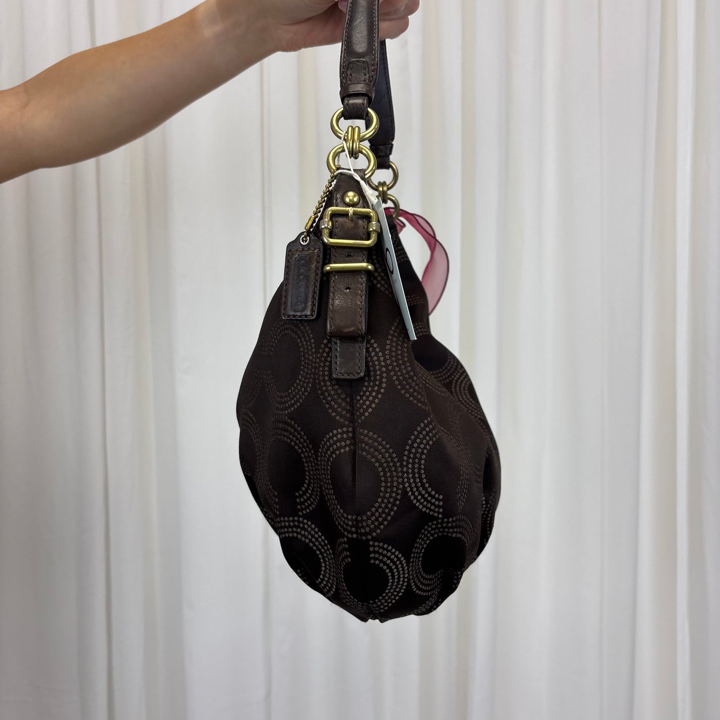 Coach Pleated Hobo Shoulder Bag