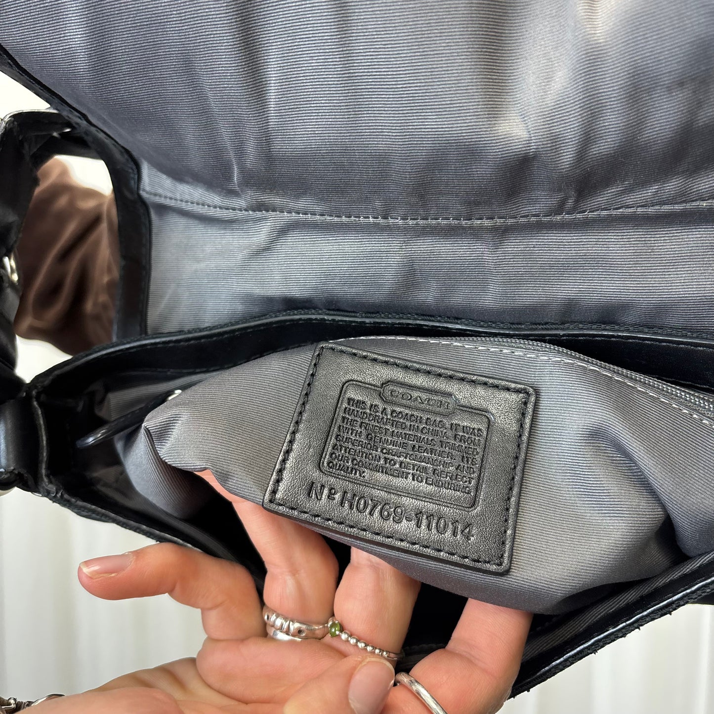 Coach Signature Chelsea Flap Black Bag