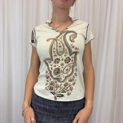 Sequin Fairy Baby Tee | Size L