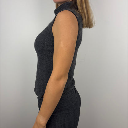 Italian Beaded Highneck Vest