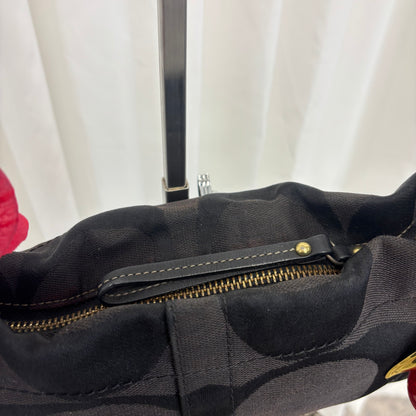 Coach Signature Mini Carly Black Bag