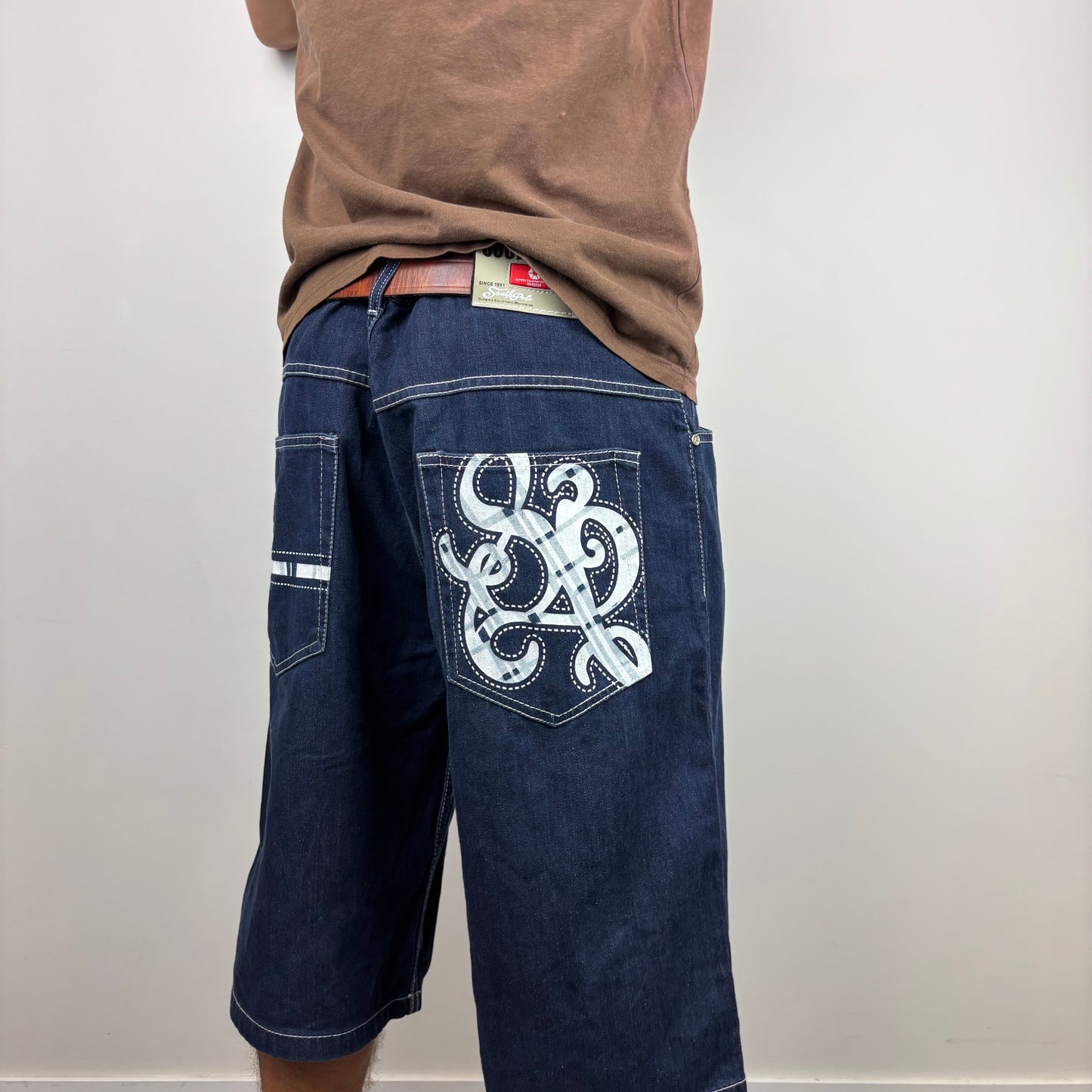 Southpole Mint Red Tab Jorts  | Size 40