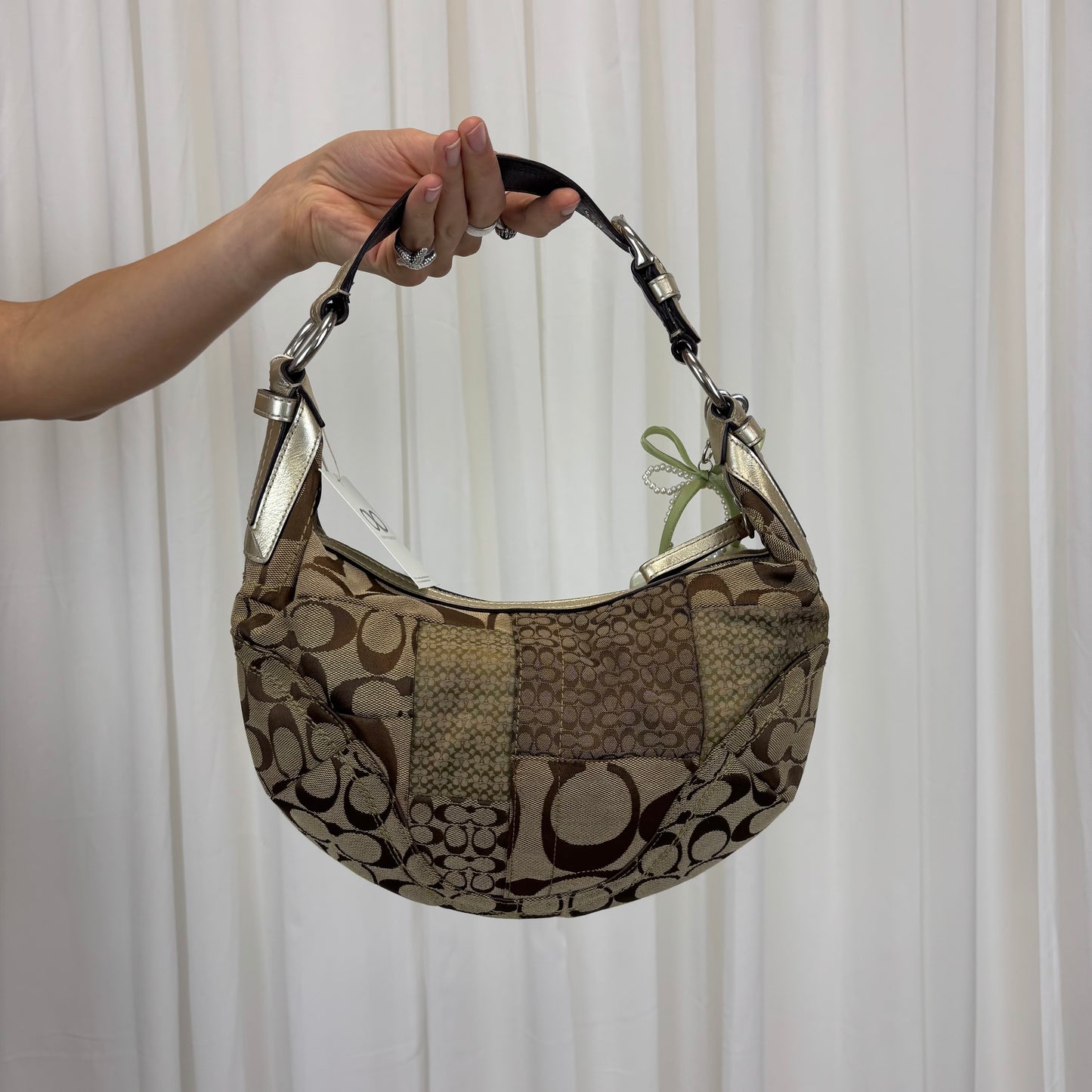 Coach Patchwork Crescent Hobo Bag