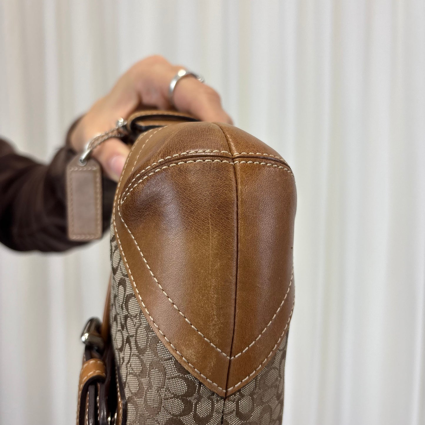 Coach Signature Mini Soho Tan Bag