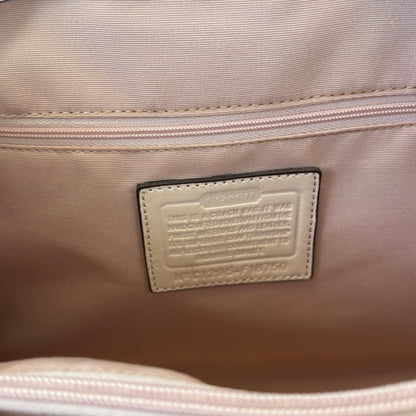 Coach Signature Soho Tote Bag Pink Leather