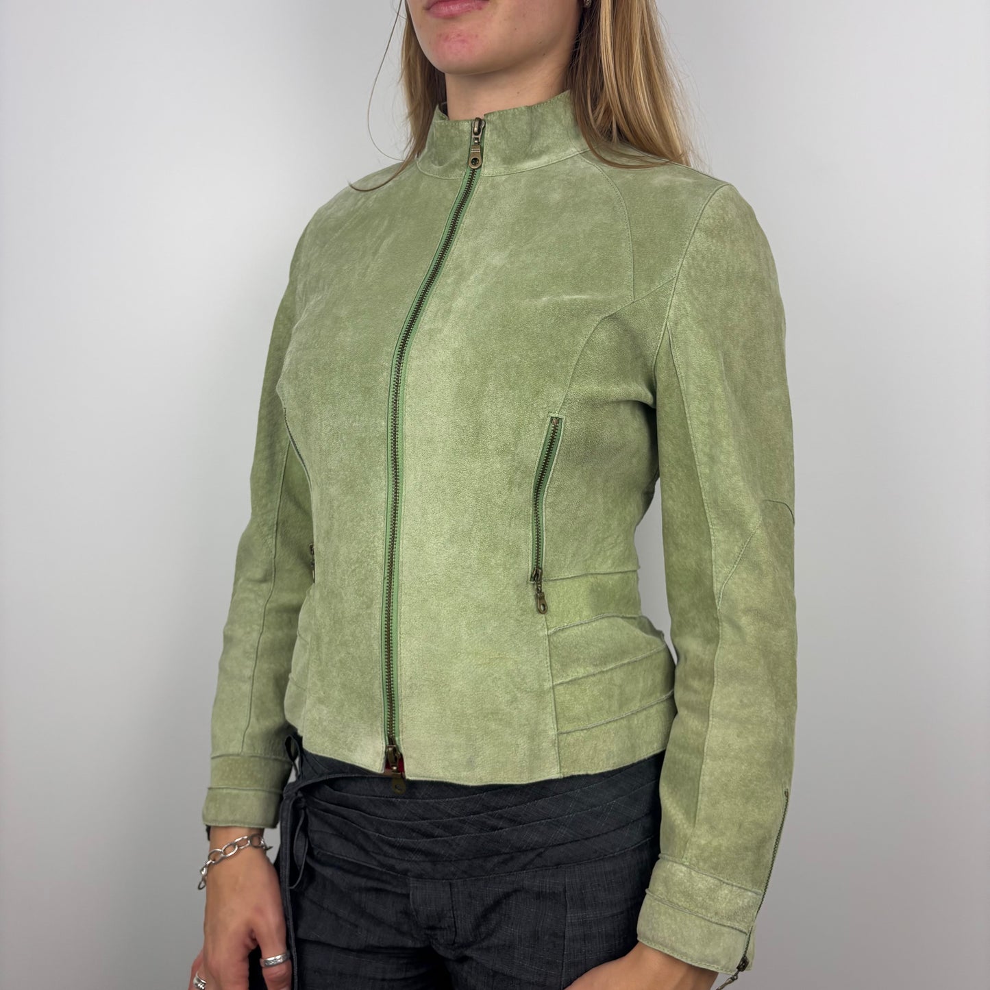 Leather Euro Moto Jacket Dual Zip