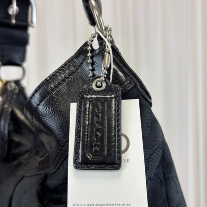 Coach Signature Large Hobo Bag Black