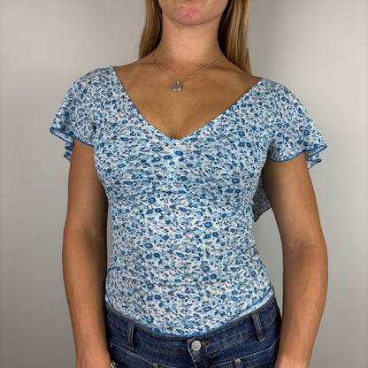 Morgan Floral Low Back Top | Size S