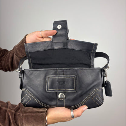 Coach Baguette Soho Bag in Black Leather