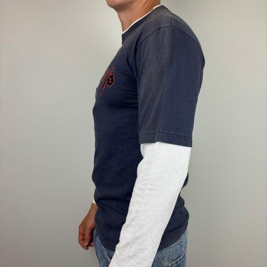 Vintage Black Flys Spellout Long Sleeve | Size S-M